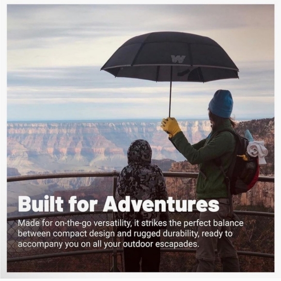 NEW Rare Weatherman Marco Simone Rome Italy Ryder Cup Golf Collapsible Umbrella - Picture 7 of 12